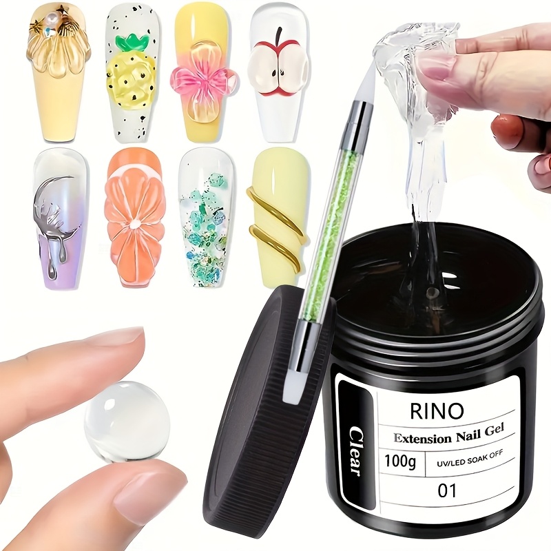 Nail Art Ombre - جل أظافر شفاف غير لاصق 100