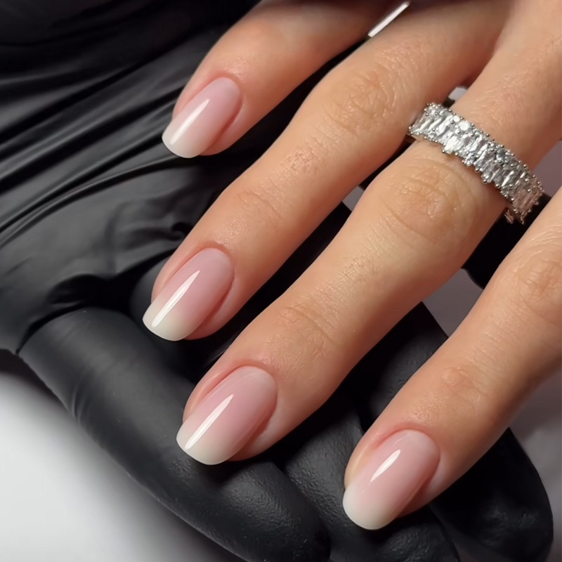 Nail Art Inspo - 24 قطعة بسيطة الباليه بريق انفصال