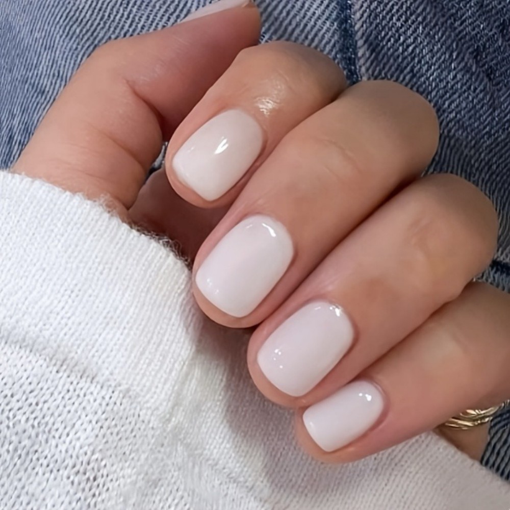 Nail Art Ombre - 24 قطعة من الأظافر الاصطناعية القصيرة