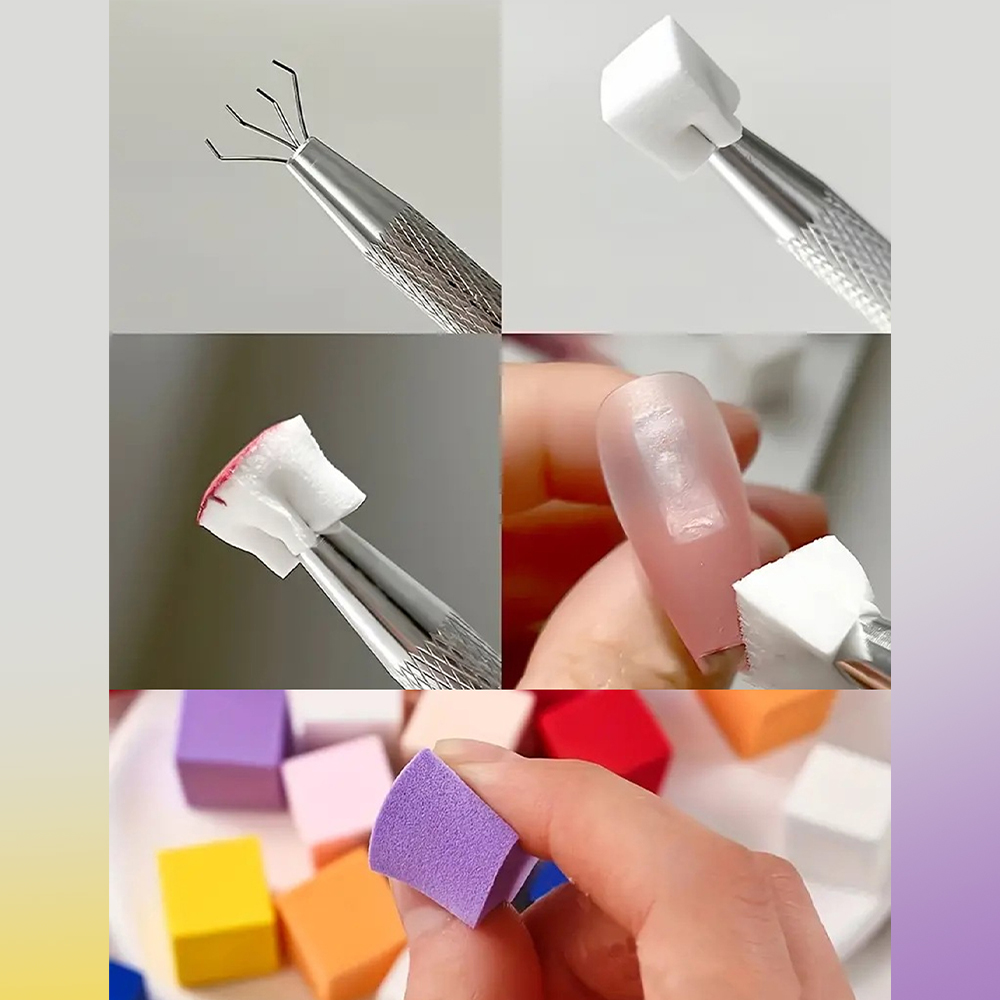 50/300 قطعة إسفنجة أظافر مع قل - مراجعة Nail Art Inspo وسعره