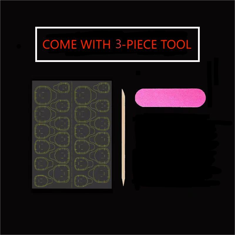 10 قطعة الصحافة اليدوية الفاخر - مراجعة Nail Adhesive Tab وسعره