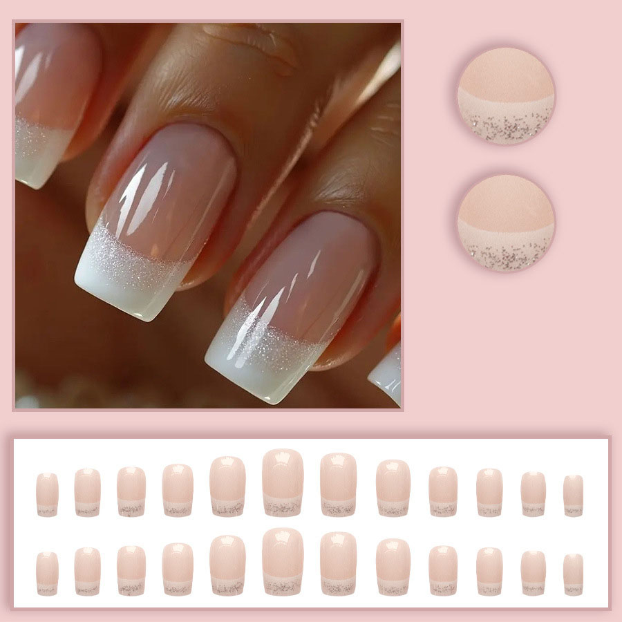 24 قطعة/مجموعة أظافر صناعية مت - مراجعة Nail Art Inspo وسعره