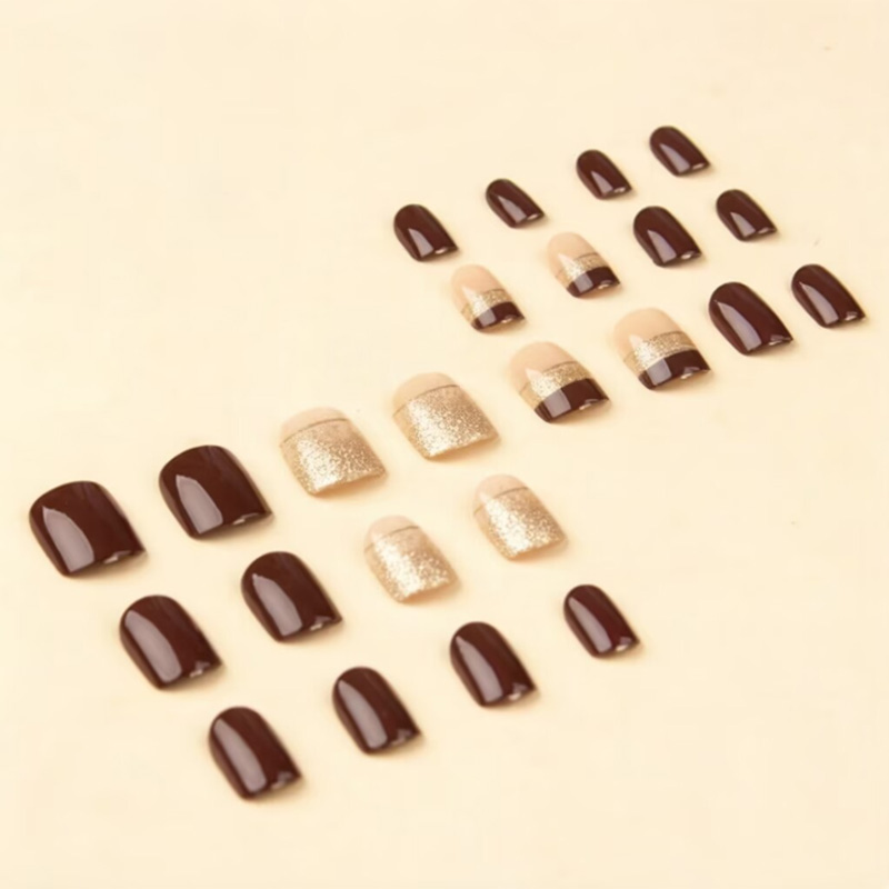 أظافر صناعية قصيرة مربعة الشكل - مراجعة Nail Art Inspo وسعره