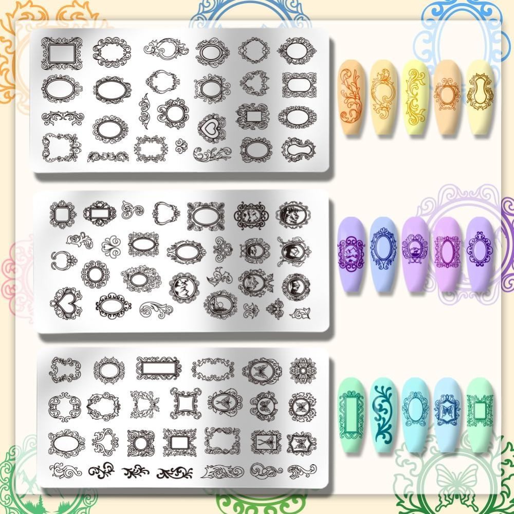 3 قطع منقوشات أظافر بتصميمات ع - مراجعة Nail Art Inspo وسعره