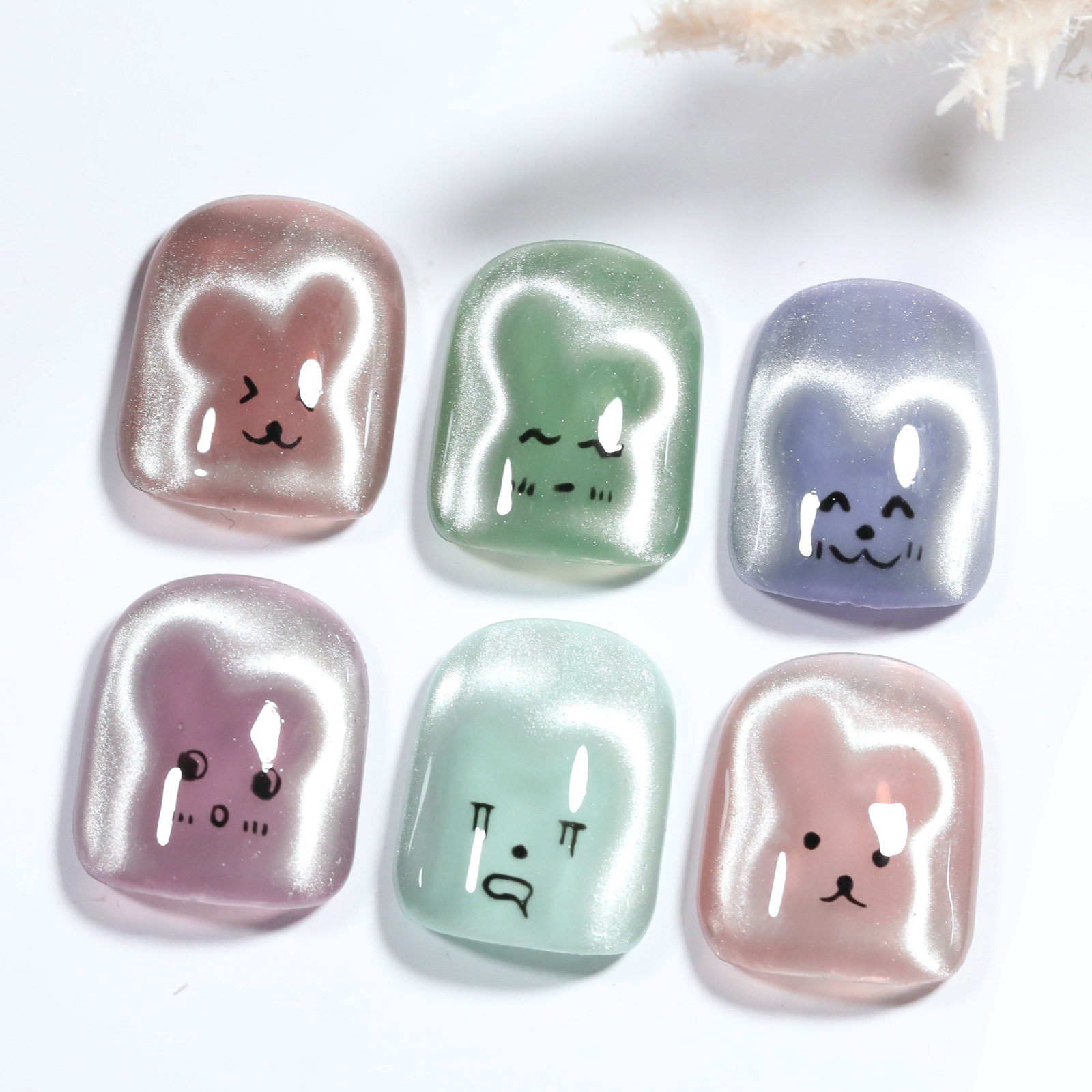 1/2/4 قطعة أرنب الدب على شكل ق - مراجعة Nail Art One Piece وسعره