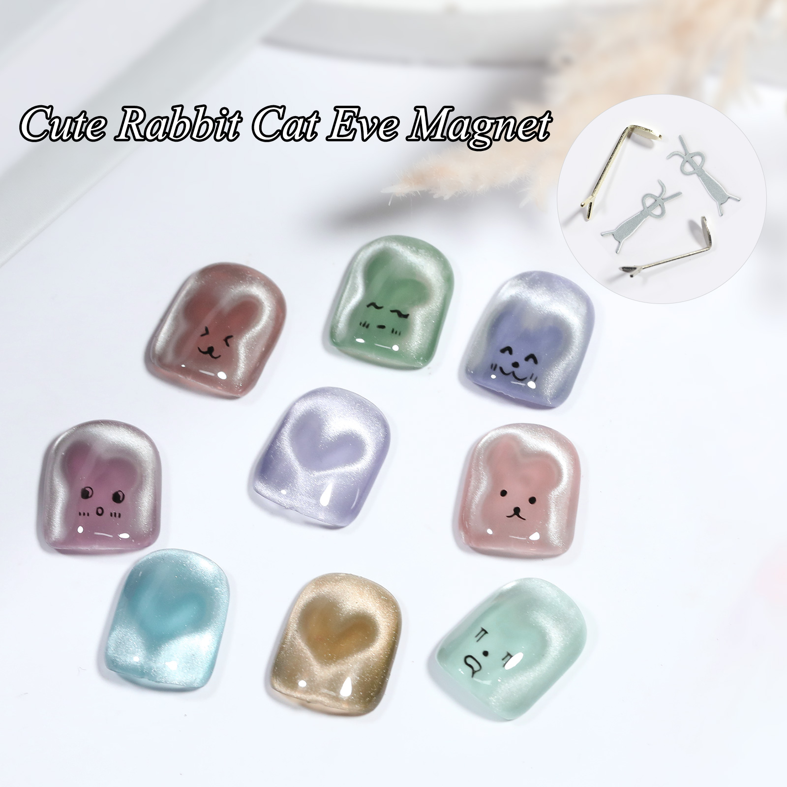 1/2/4 قطعة أرنب الدب على شكل ق - مراجعة Nail Art One Piece وسعره