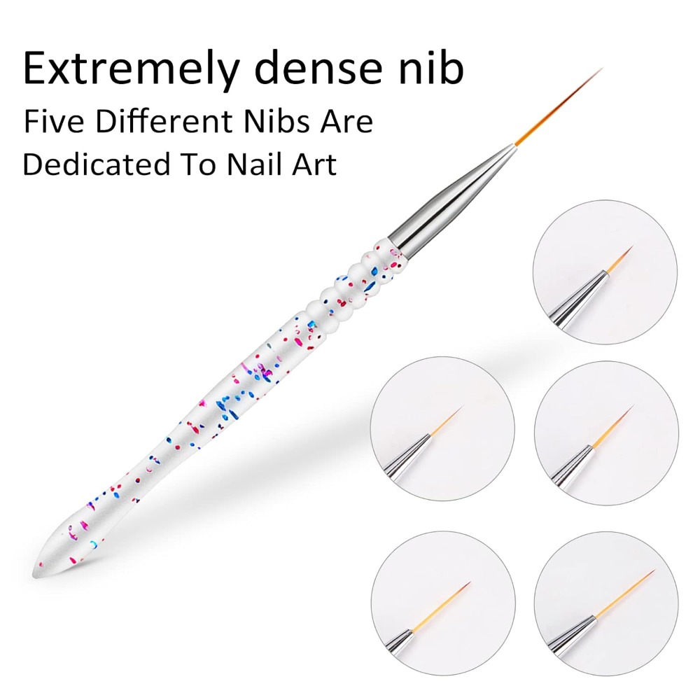مجموعة من 5 فرش احترافية لتصمي - مراجعة Nail Art One Piece وسعره