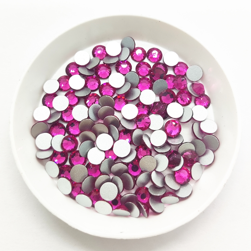 كل حجم SS3-SS60 فوشيا الزجاج م - مراجعة Nail Art Fuchsia وسعره