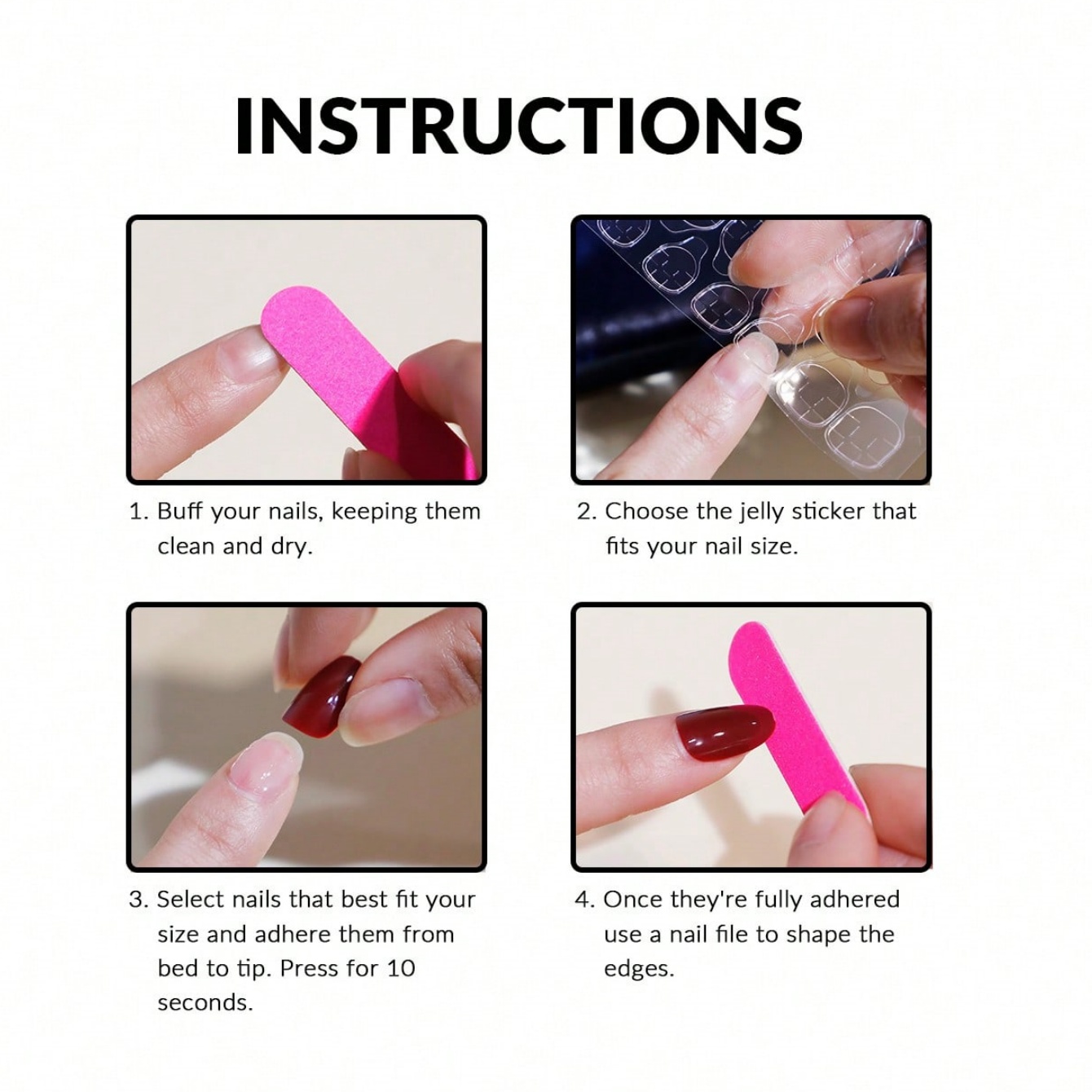 10 قطع من الأظافر الاصطناعية ا - مراجعة Nail Art Inspo وسعره